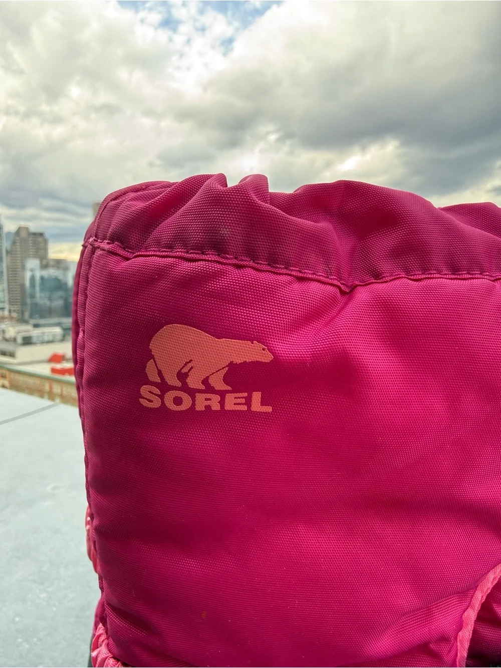 Sorel Kids Winter Snow Boots Pink Waterproof Insulated Size 3 Youth